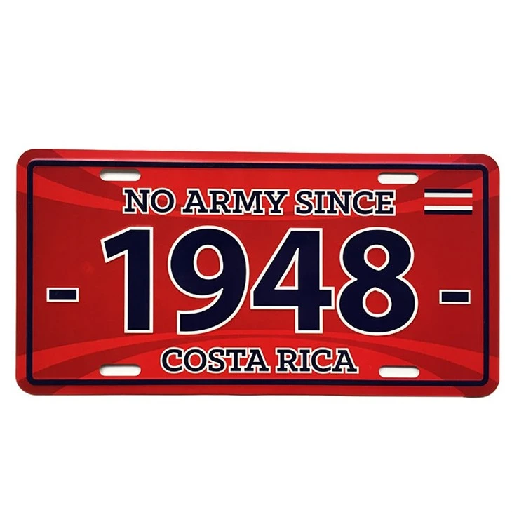 GCustom Logo Embossed Car Number Plate Souvenir Metal Aluminum Car License Plate Decorative Car Plates Wholesale