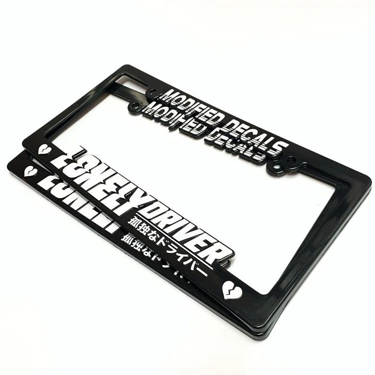 Plastic Mold License Plate Frame